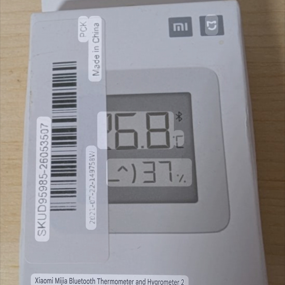 White Bluetooth Temperature and Humidity Monitor - Picture 4 of 6